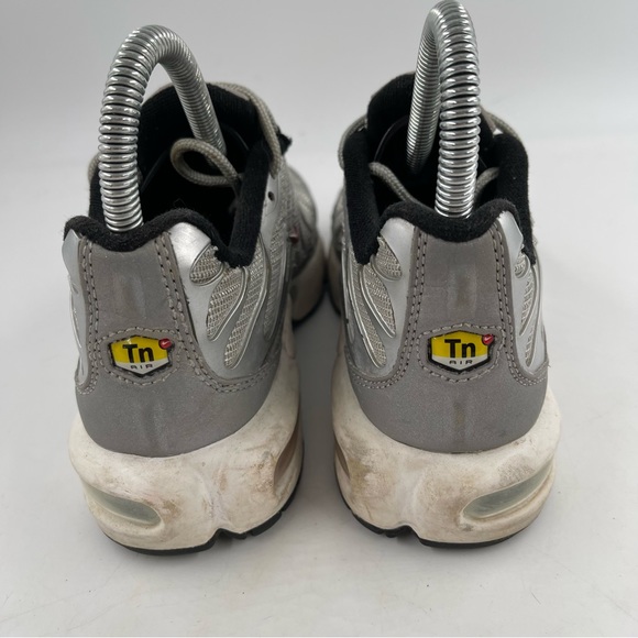 Nike Kids Air Max Plus QS Silver Bullet GS Silver Running Shoes - Size 4 Y - Picture 4 of 11